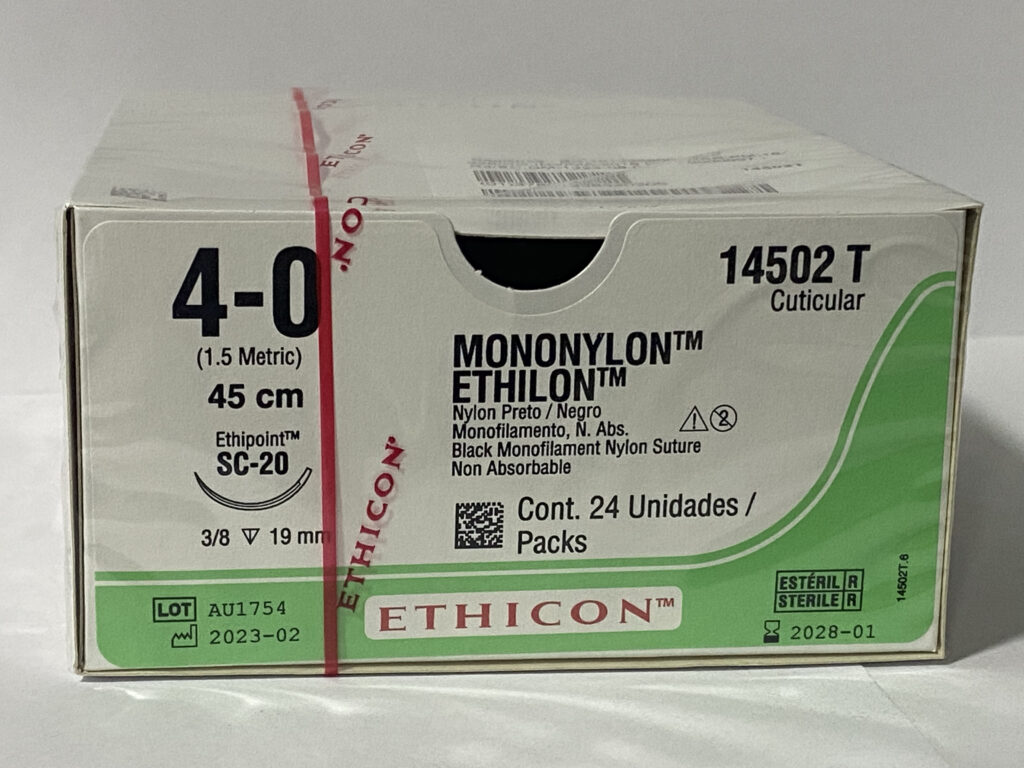 Ethilon Calibre 4/0 de Longitud 45 cm Aguja SC-20 19 mm - Proveedora ...